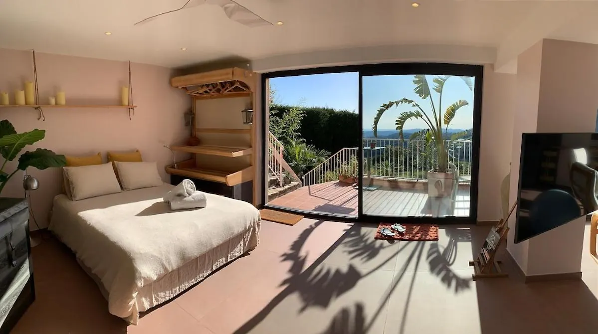 Loft Jacuzzi Sauna Pool Yoga Sea View Love-Room Saint-Jeannet